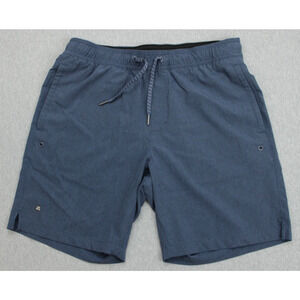 01.ALGO Shorts Mens Medium Blue Durable Water Repellent Drawstring 8" Inseam